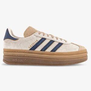 adidas Gazelle Bold - Women's 7.5 - Cream White & Night Indigo - New in Box